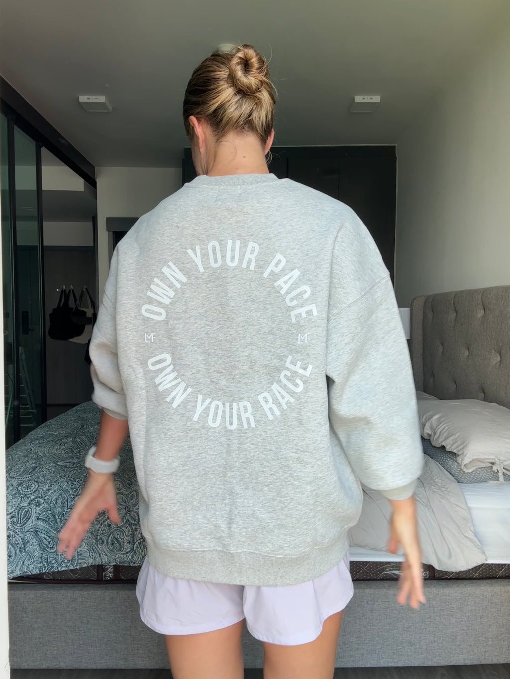 "Own Your Pace" Fleeced Sweatshirt